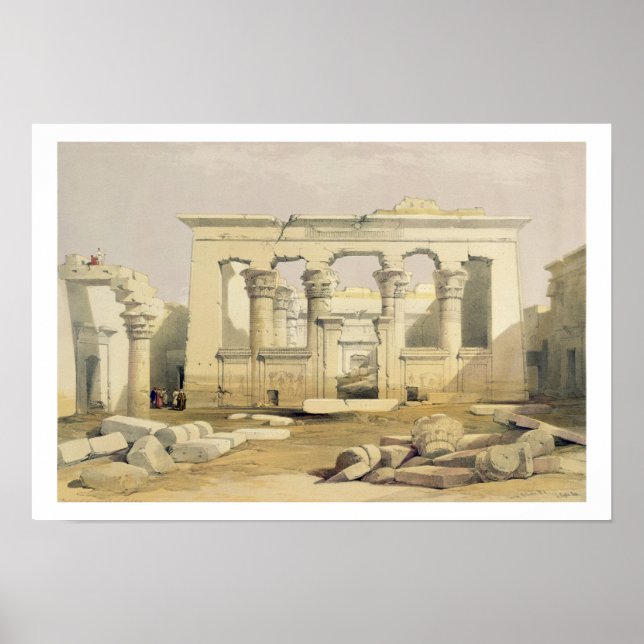 Poster Portico do Templo de Kalabshah, de "Egito e (Frente)
