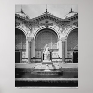Poster Portico e fonte no universal