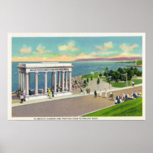 Pôster Portico sobre a opinião de Plymouth Rock de