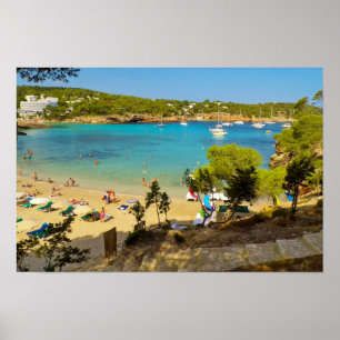 Poster Portinatx Ibiza Praia Águas Turquesa