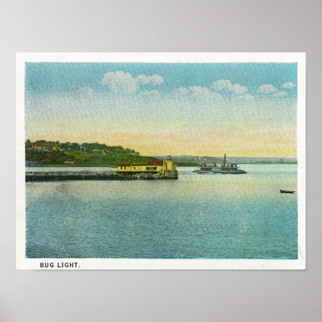 Poster Portland, MaineView of the Bug Lighthouse (Frente)