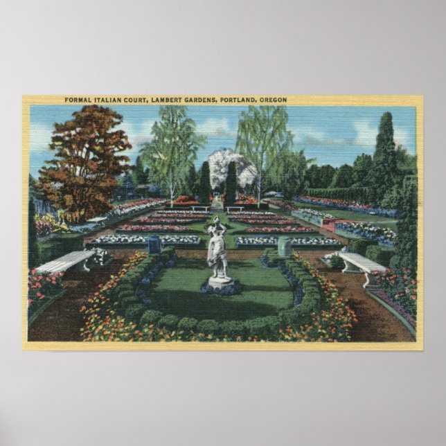 Pôster Portland, Oregon - Tribunal Formal Italiano (Frente)