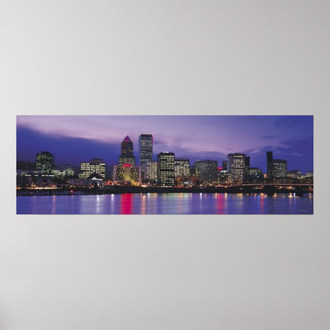 Poster Portland Skyline (Frente)