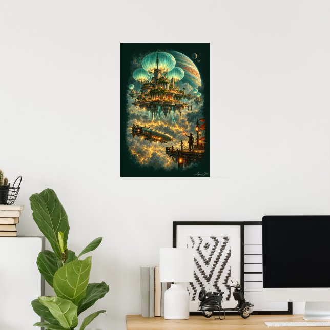 Poster Porto Acima da Tempestade (Escritório em casa)