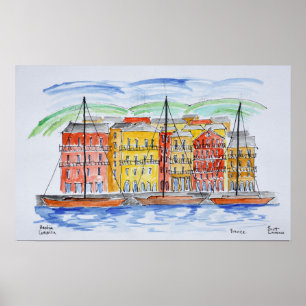 Poster Porto, Bastia Córsega, França