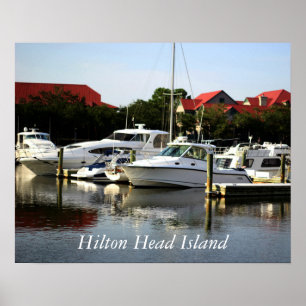 Pôster Porto da angra do abrigo de Hilton Head Island
