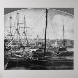 Poster Porto da baleação, New Bedford