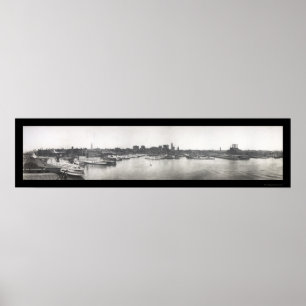 Pôster Porto de Baltimore, foto 1912 da DM