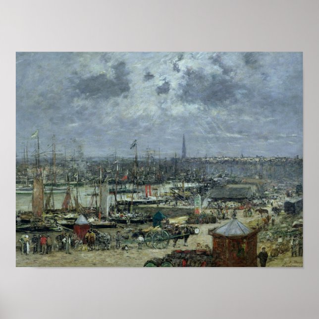 Pôster Porto de Bordéus, 1874 (Frente)