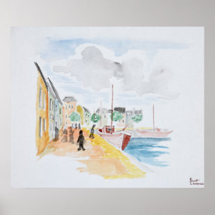 Pôster Porto de Concarneau  Brittany, França