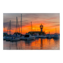 Porto de Fogo — Pôr do Sol na Marina de Erie emold