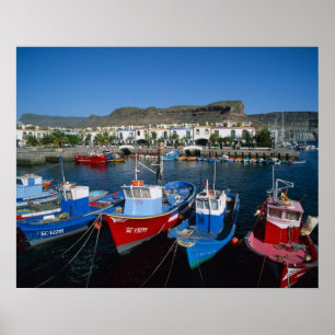 Pôster Porto de Pesca, Puerto de Mogan, Gran Canaria,