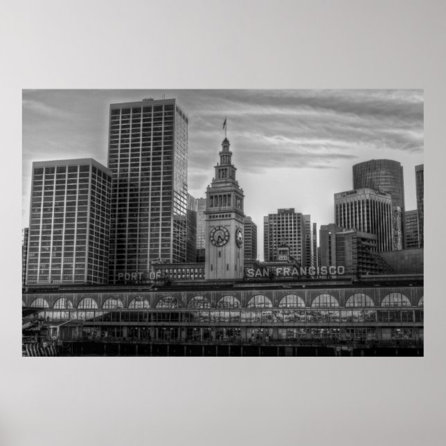 Pôster Porto de São Francisco, o edifício Ferry (Frente)