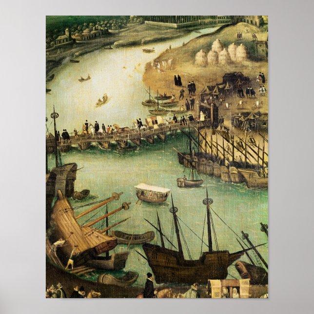 Pôster Porto de Sevilha, c.1590 (Frente)