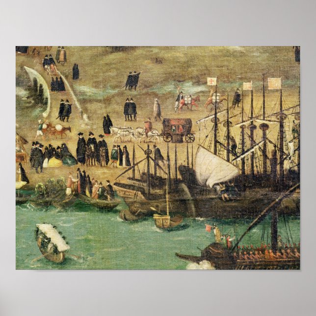 Pôster Porto de Sevilha, c.1590 (Frente)