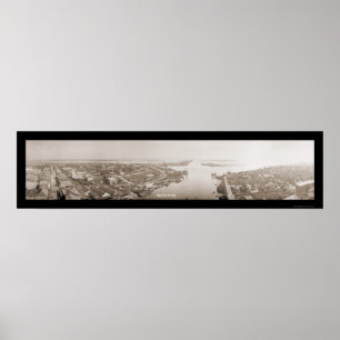 Poster Porto de Tampa, foto enorme 1914 de FL