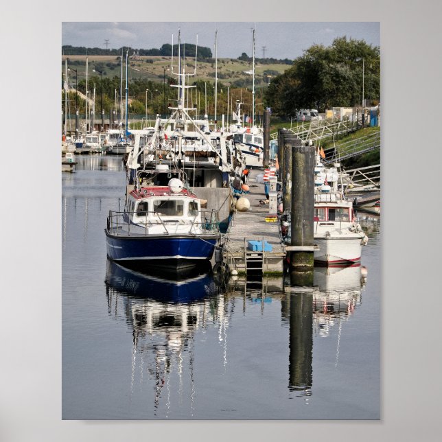 Poster Porto de Tréport, França (Frente)
