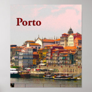 Poster Porto do outro lado do Douro