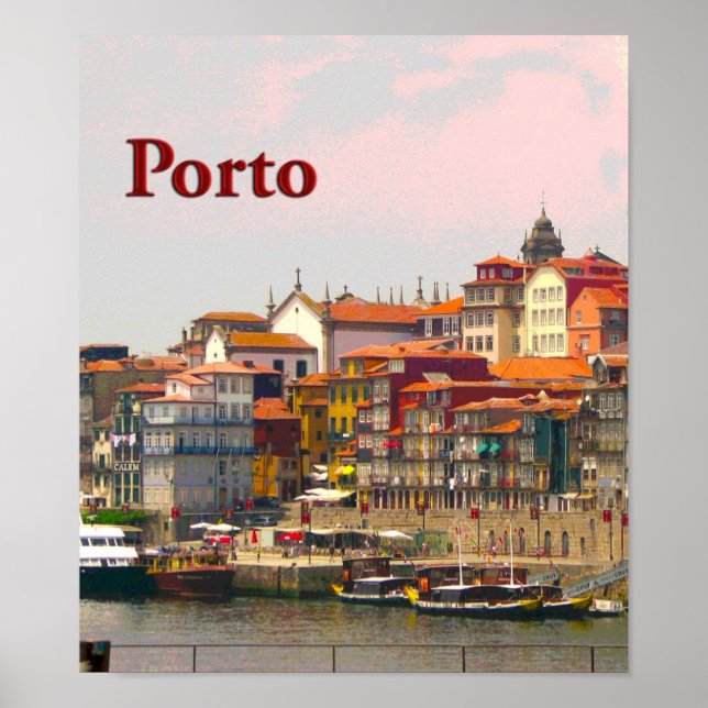 Poster Porto do outro lado do Douro (Frente)