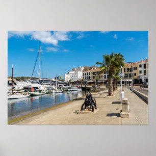 Poster porto e passeio marítimo de Mahon - Menorca, Espan