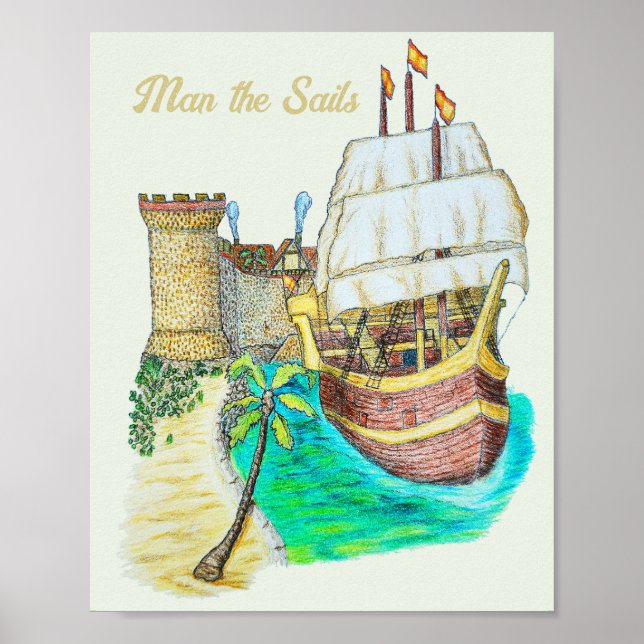 Poster Porto Galeão (Frente)