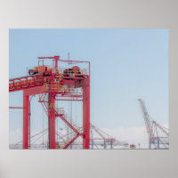 Porto industrial de Harbour Port Crane Sketch
