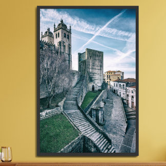 Poster Porto, Portugal. Catedral e Antiga Câmara Municipa