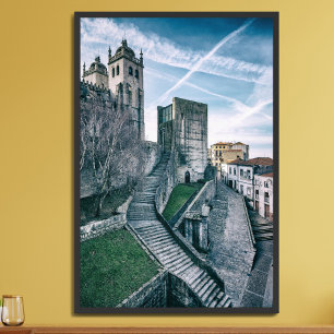 Poster Porto, Portugal Catedral e Câmara Municipal Antiga