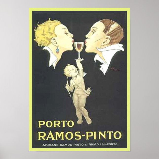 Pôster Porto Ramos Pinto Anúncio Vintage (Frente)