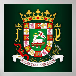 Poster Porto Rico COA