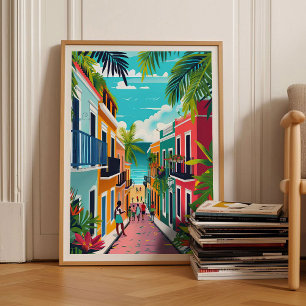 Poster Porto Rico Imprimir Ilustração Porto Rico