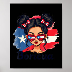 Poster Porto Rico Patrimônio Hispânico Coqueiro Desgrenha