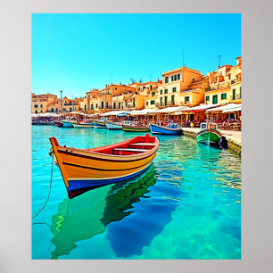 Poster Porto Vibrante: Felicidade Mediterrânica
