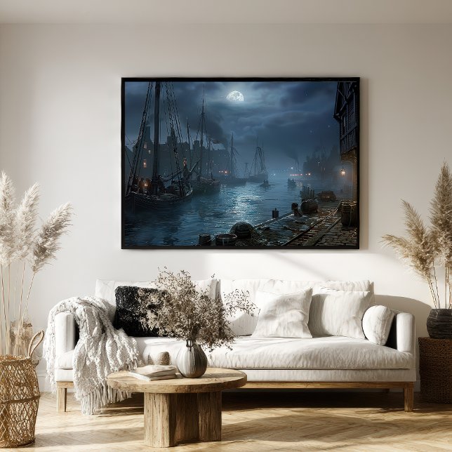 Poster Porto Vitoriano por Noite: Aldeia de Pesca (Criador carregado)