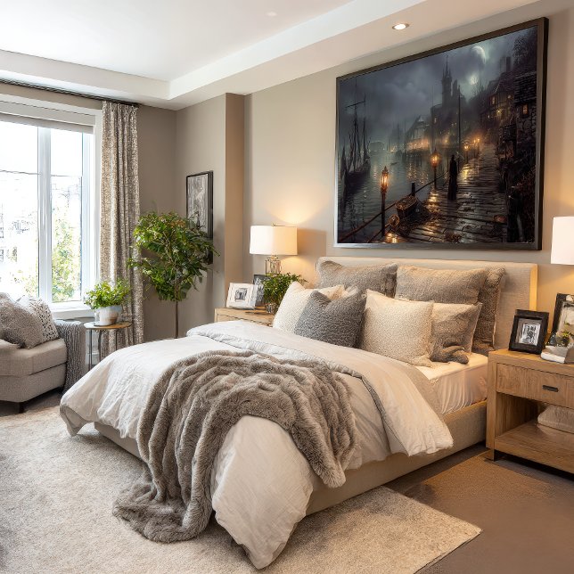 Poster Porto Vitoriano por Noite: Aldeia de Pesca (Criador carregado)