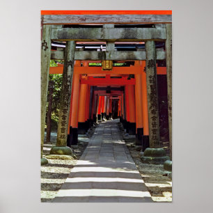 Poster Portões de Torii - Quioto, Japão, Ásia