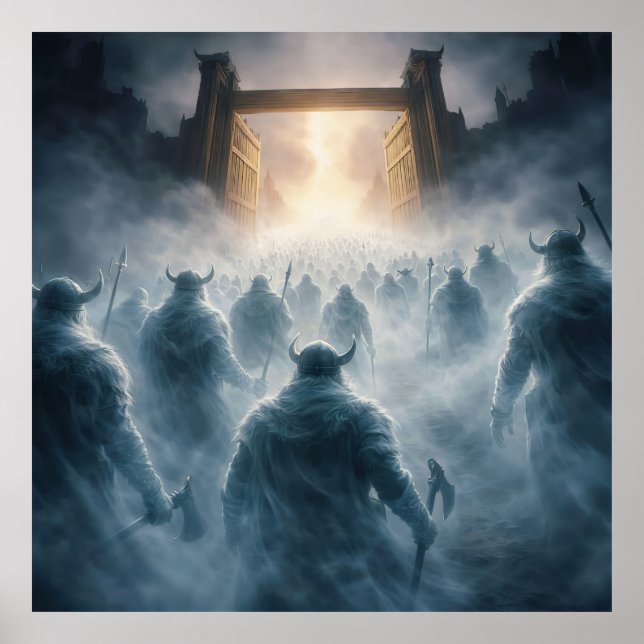 Poster Portões do Valhalla (Frente)