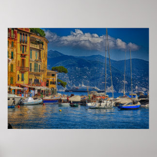 Poster Portofino Harbour