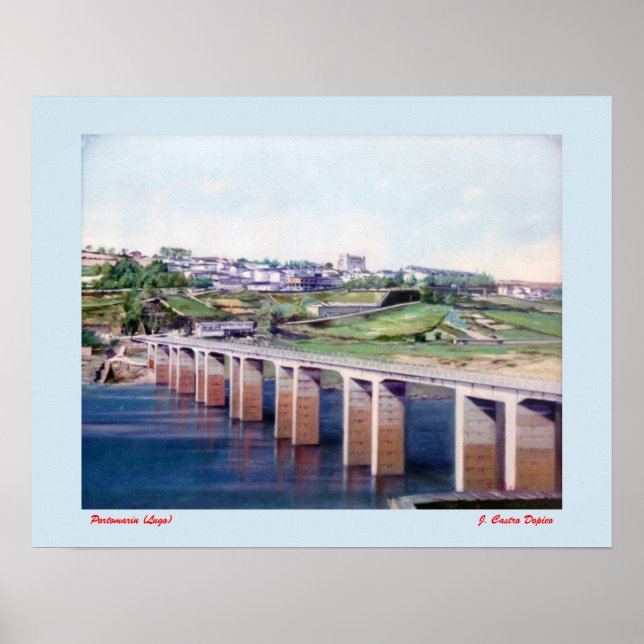 Poster Portomarín (Lugo) (Frente)