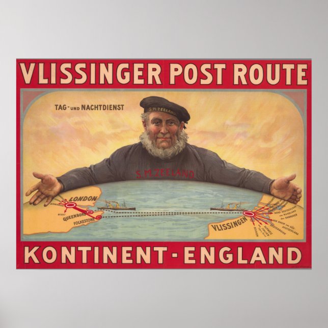 Poster Portos Inglaterra-Países Baixos (Frente)