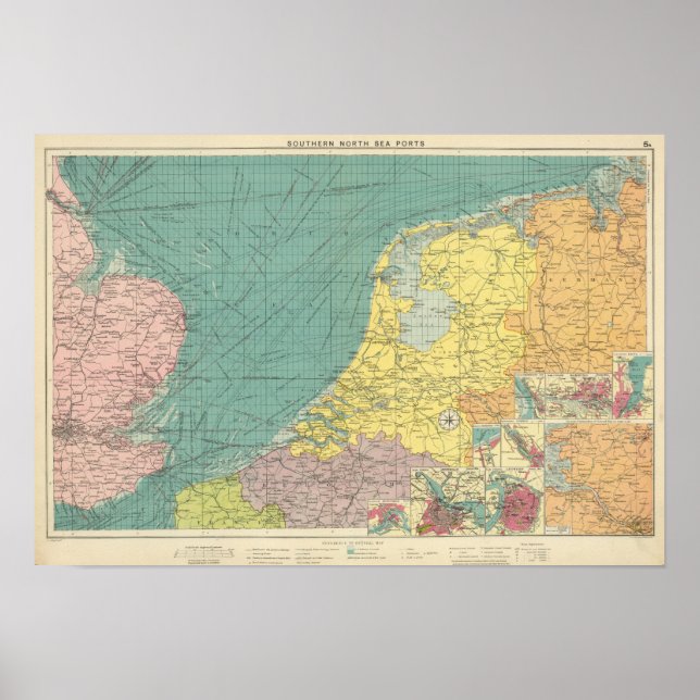 Pôster Portos marítimos de Inglaterra (Frente)