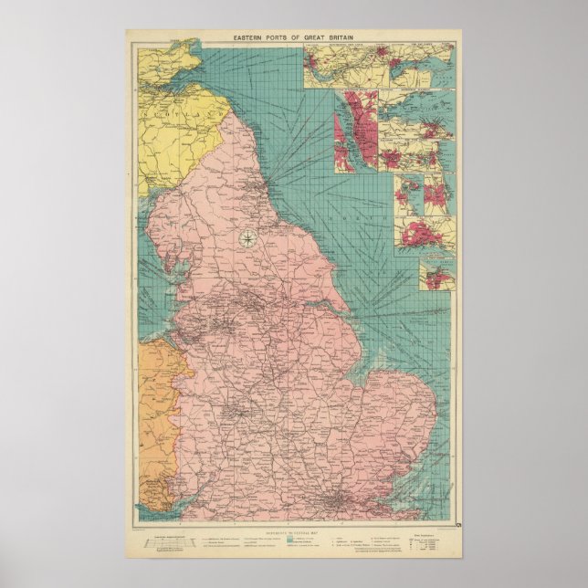 Poster Portos orientais do Excelente britânico (Frente)