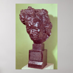 Pôster Portrait Bust of Ludwig van Beethoven  1901
