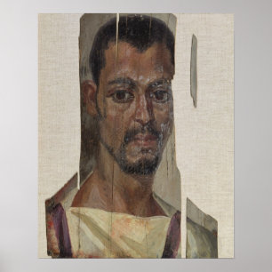 Pôster Portrait from Fayum (encaustic wax on wood)