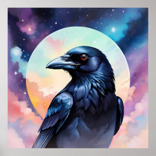 Poster Portrait of a crow