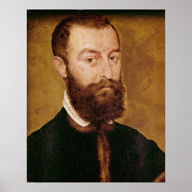 Pôster Portrait of a Man with a Beard (Frente)