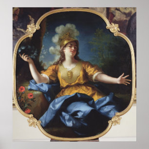 Pôster Portrait of a Woman as Minerva, 1730