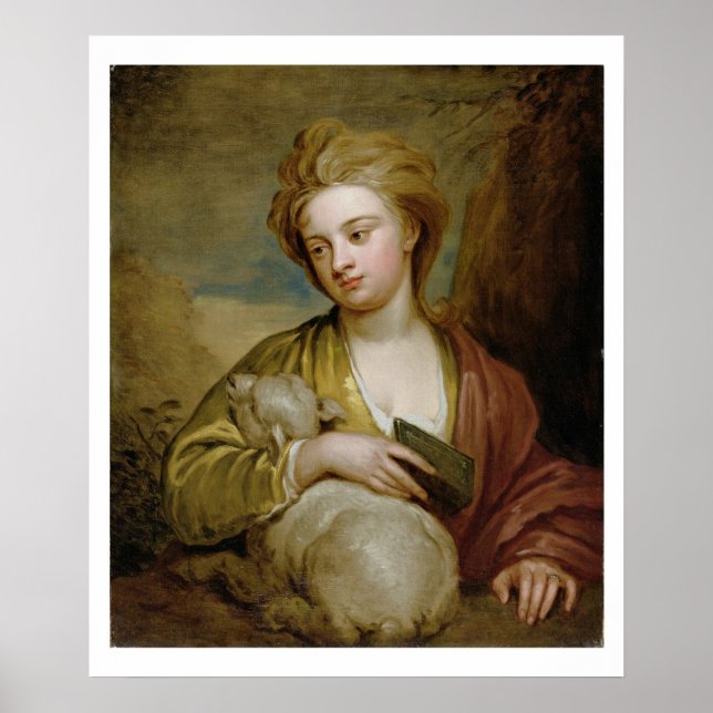 Poster Portrait of a Woman as St. Agnes, traditionally id (Frente)