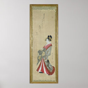Poster Portrait of a young courtesan
