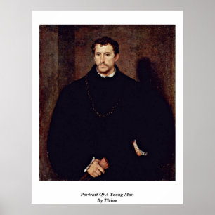 Poster Portrait Of A Young Man By Titian